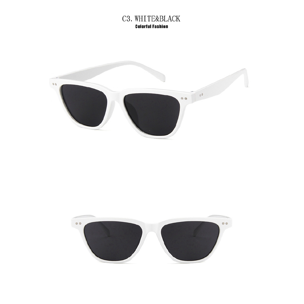 Kính mát gọng vuông chống tia UV400 phong cách cổ điển samjune