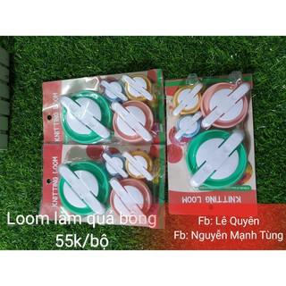 Bộ loom đan khăn làm quả bông
