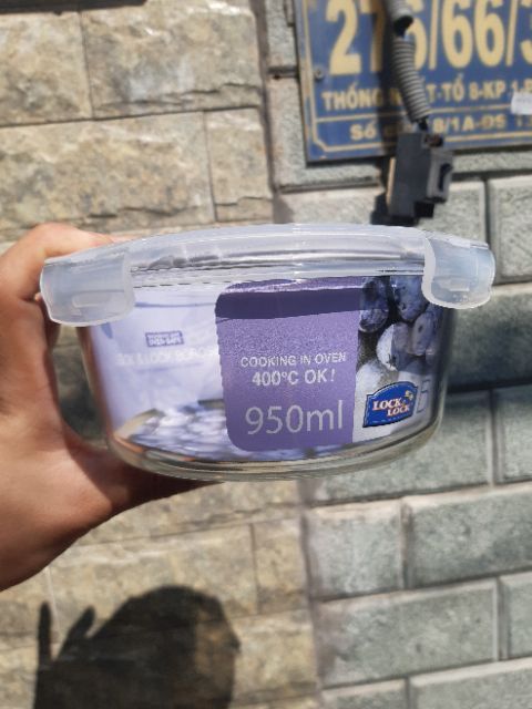 Thố Thủy Tinh Lock & Lock 950 ml