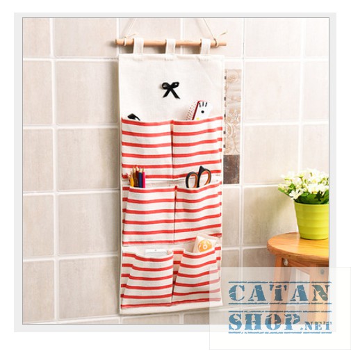 ❤️Túi đựng đồ đa năng 6 ngăn❤️ tiết kiệm diện tích, túi vải canvas bền đẹp đa năng tiện lợi