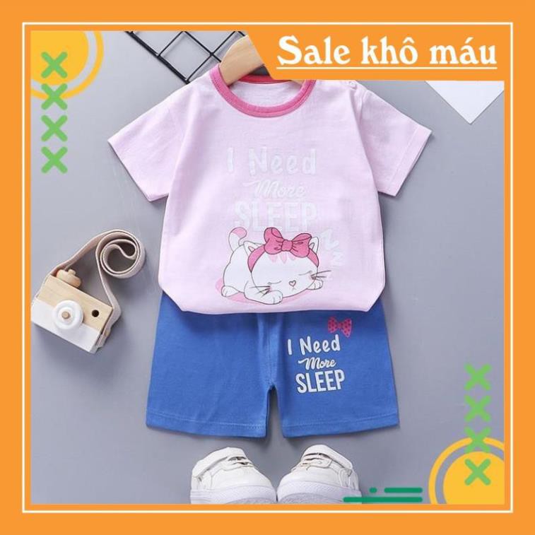 HÀNG CÓ SẴN 2 Bộ quần áo trẻ em, cộc tay, áo thun cotton mùa hè, nhiều hình đẹp cho các bé