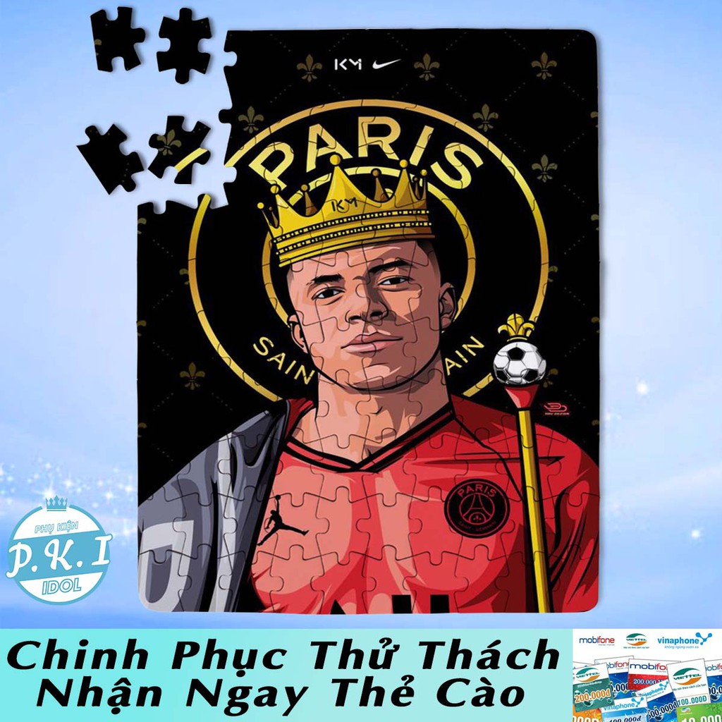 QUÀ TẶNG THỂ THAO - Tranh Ghép Kylian Mbappé - Hàng Việt Nam Xuất Khẩu