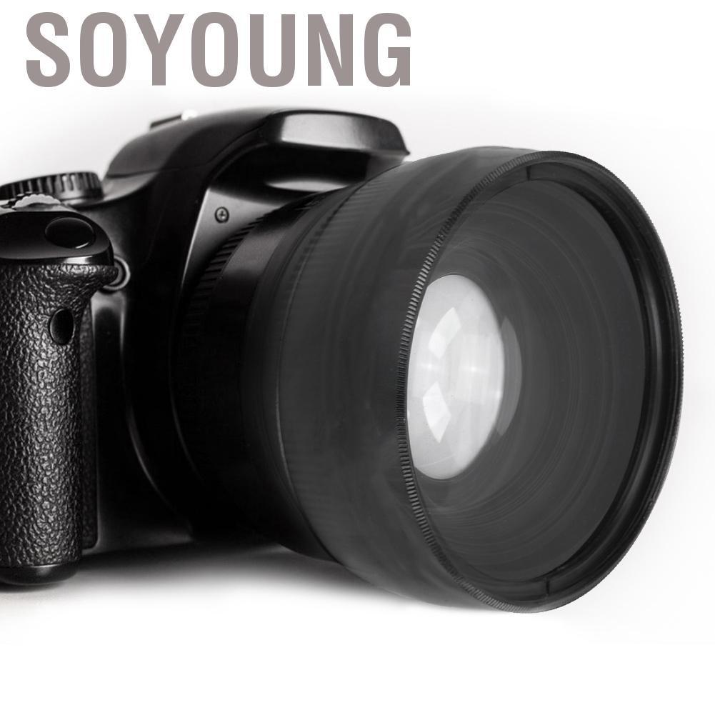 Bộ Ống Kính Máy Ảnh 58mm 0.45x Cho Nikon D5200 D5300 D3100 D3300 D3400 A