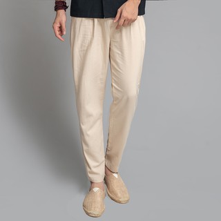 Quần dài nam đũi linen dáng baggy rough, chất mềm, mịn, mát, 5 màu trẻ trung