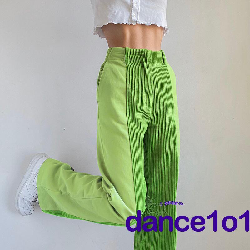 Quần dài lưng cao thời trang Hàn Quốc cá tính cho nữ