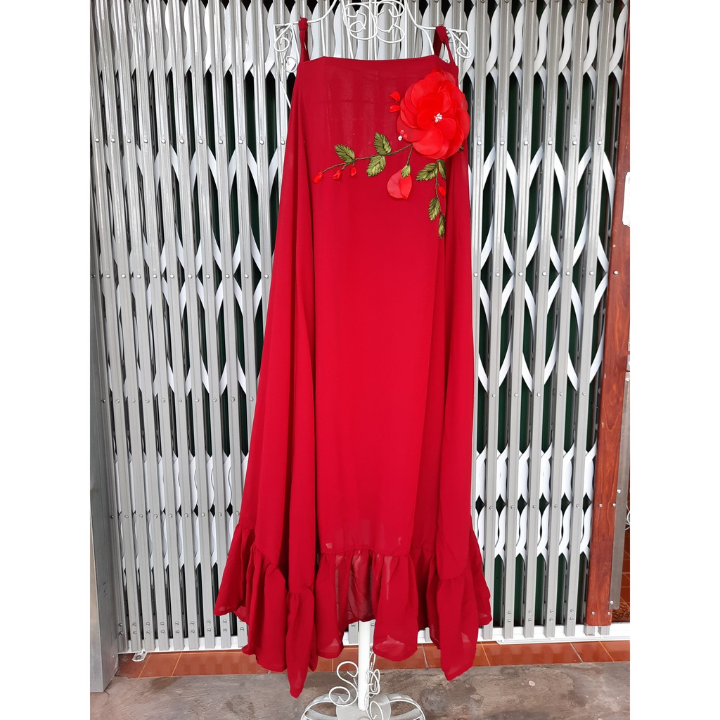 ĐẦM YẾM 2 DÂY CÀI HOA