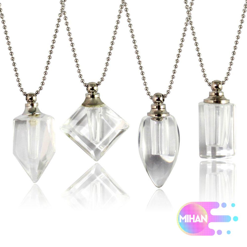 Vòng cổ Mặt Kính Hình Lọ Thủy Tinh Đựng Nước Hoa May Mắn Mihan1