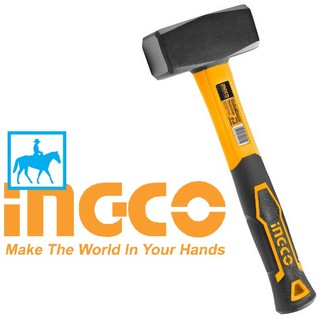 Búa Tạ 2Kg Chịu Nhiệt Cán Lõi Thép Bọc Nhựa 2000gr INGCO HSTH8804