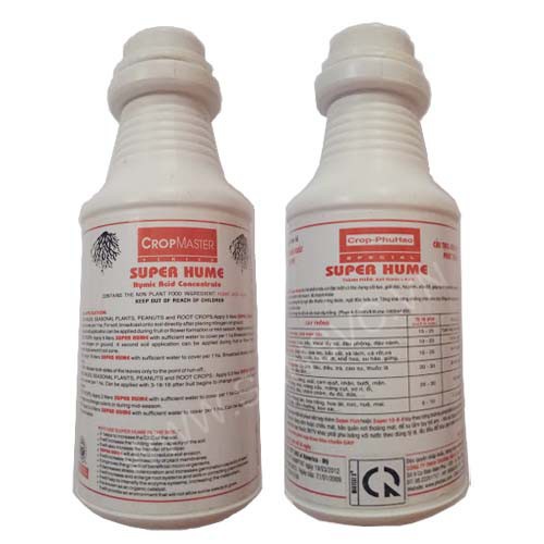 --- Phân bón SUPER HUME-Crop Master cải tạo đất, phát triển bộ rễ 250ml (dùng thay Humic 322) chất, giá rẻ.