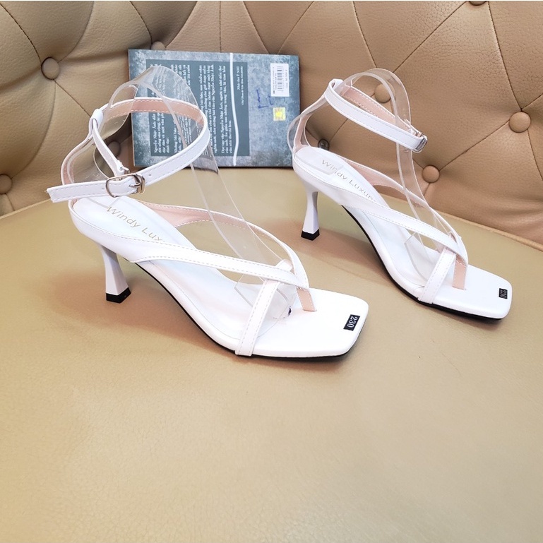 Giày nữ Sandal cao gót 7p xỏ ngón chữ V cá tính siêu hot