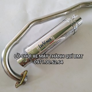 Bộ pô Leovince bạc đỏ độ Exciter 135