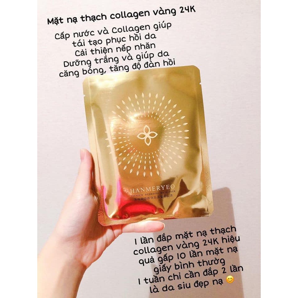 Mặt nạ thach vàng 24 k cao cấp