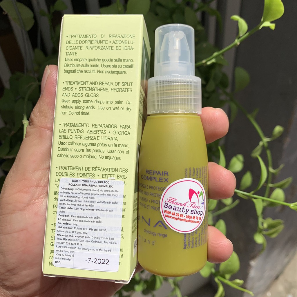 Tinh chất siêu mượt phục hồi tóc Fanola Rolland Una Repair Complex 60ml