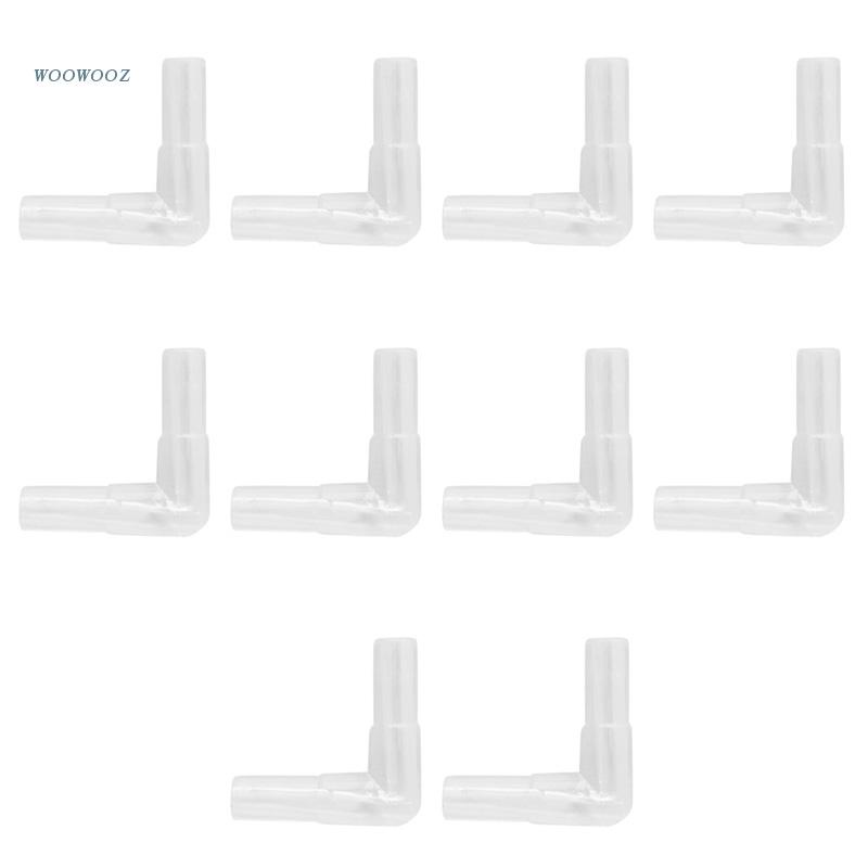 Set 10 Đầu Nối Ống Bơm Khí Bể Cá 2 Chiều Màu Trong Suốt