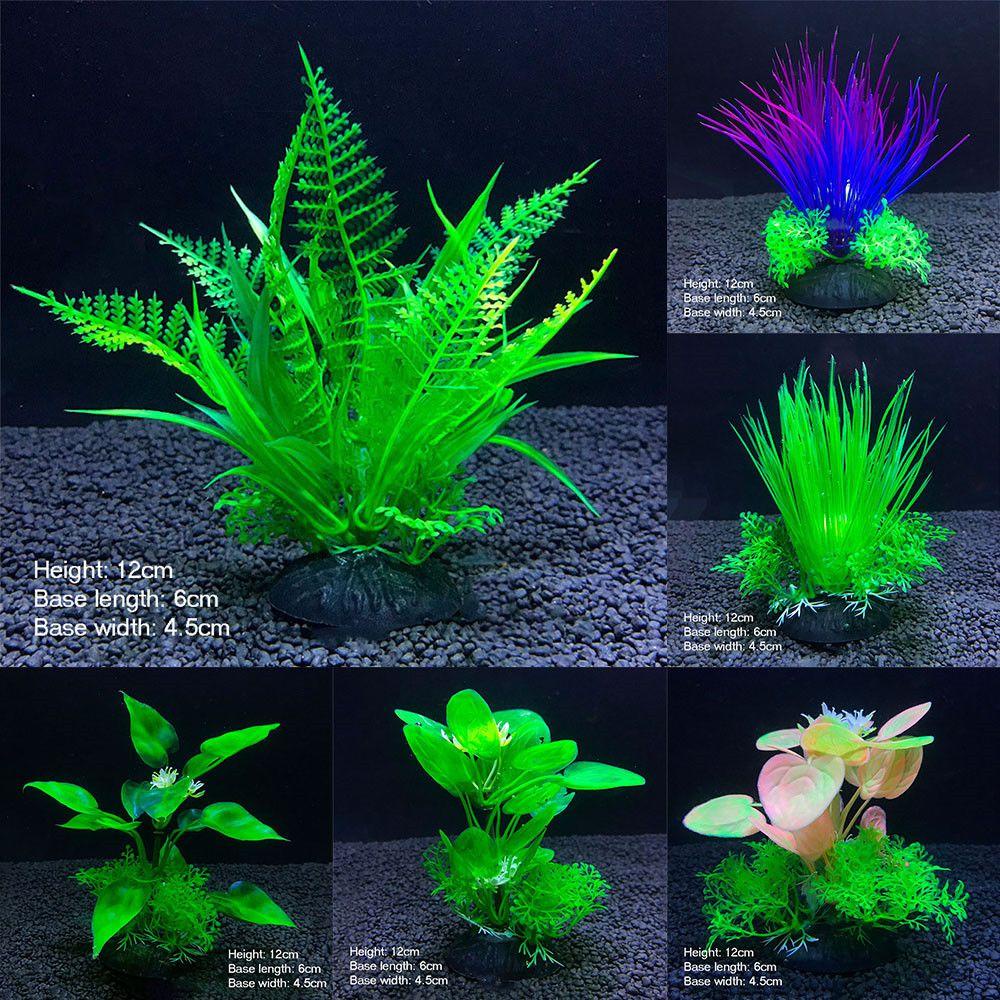 Hoa Cỏ Giả Trang Trí Bể Cá 12cm