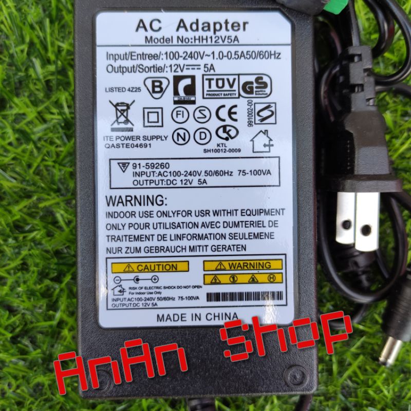 Adapter 12v5a - Nguồn 12v-5a tặng kèm giắc cái