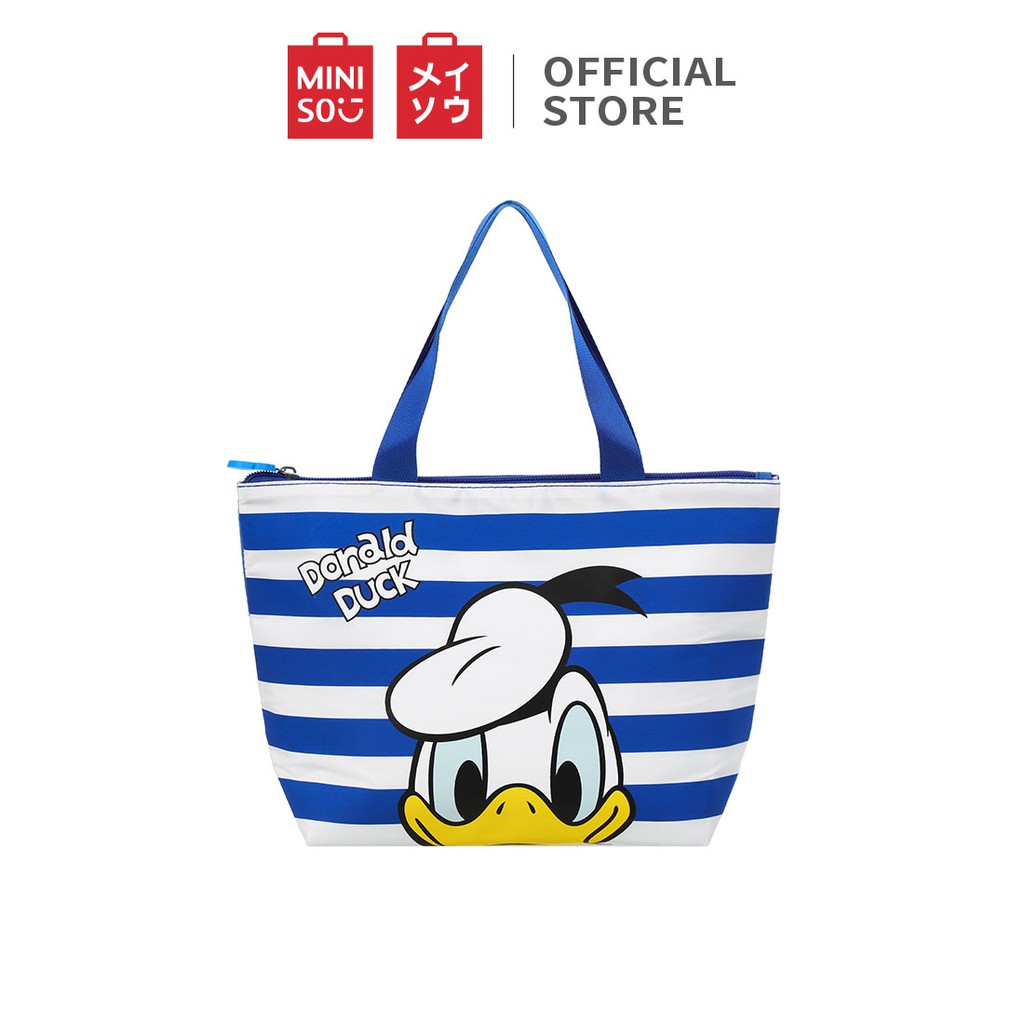 Miniso x Disney Túi Bento hình chữ T Donald Duck Collection (Xanh) Túi đựng cơm