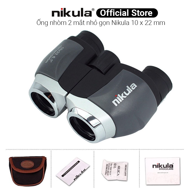 Ống nhòm 2 mắt Nikula 10x22 cao cấp, giá rẻ - Ống nhòm chuyên dụng đi săn, du lich, dã ngoại