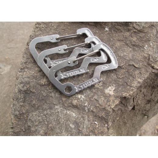 Móc khóa EDC Thép Không Gỉ - Màu Thép - Hàng Có Sẵn Trong Kho