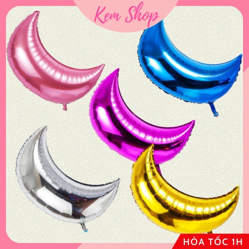Bóng Mặt Trăng Size Đại 72x49cm Trang Trí Sinh Nhật - K191