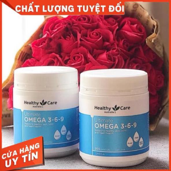 (FREESHIP+QUÀ+CHUẨN AIR) Omega 3 6 9 Healthy Care Ultimate Của Úc (200 Viên)