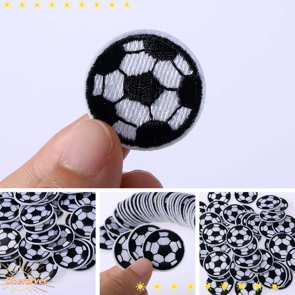 Set 10 Miếng Vá Quần Áo Mới Hình Quả Bóng Đá