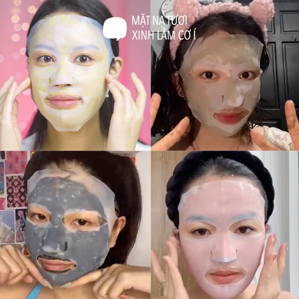 Măt nạ dưỡng da giúp nâng cơ chống lão hoá mask silicone Daiso giúp hấp thụ dưỡng chất hiệu quả tái sử dụng được