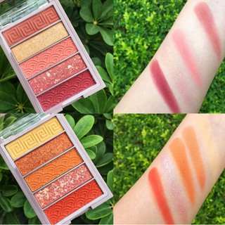 Bảng Phấn Mắt 5 Màu Chống Thấm Nước Jojo - AU0042