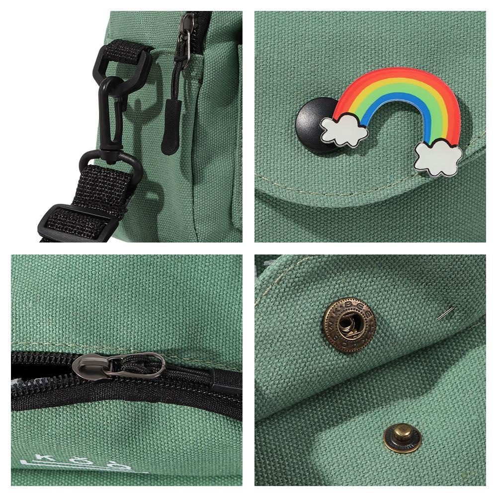 Túi Tote Đeo Chéo Vải Canvas Dễ Thương