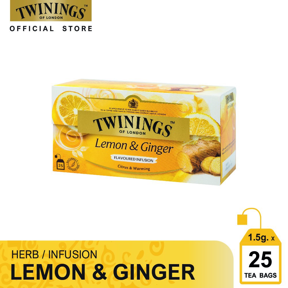Trà Túi Lọc Twinings Hương Chanh Gừng - Trà Chanh Gừng - Lemon & Ginger Tea