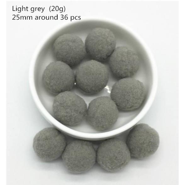 20G 8/10/15/20/25/30mm Quả cầu lông mềm dùng để trang trí