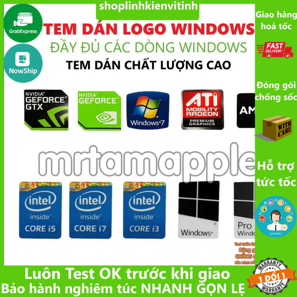 TEM LOGO WINDOWS 7 WINDOWS 10 DÁN MÁY TÍNH LAPTOP