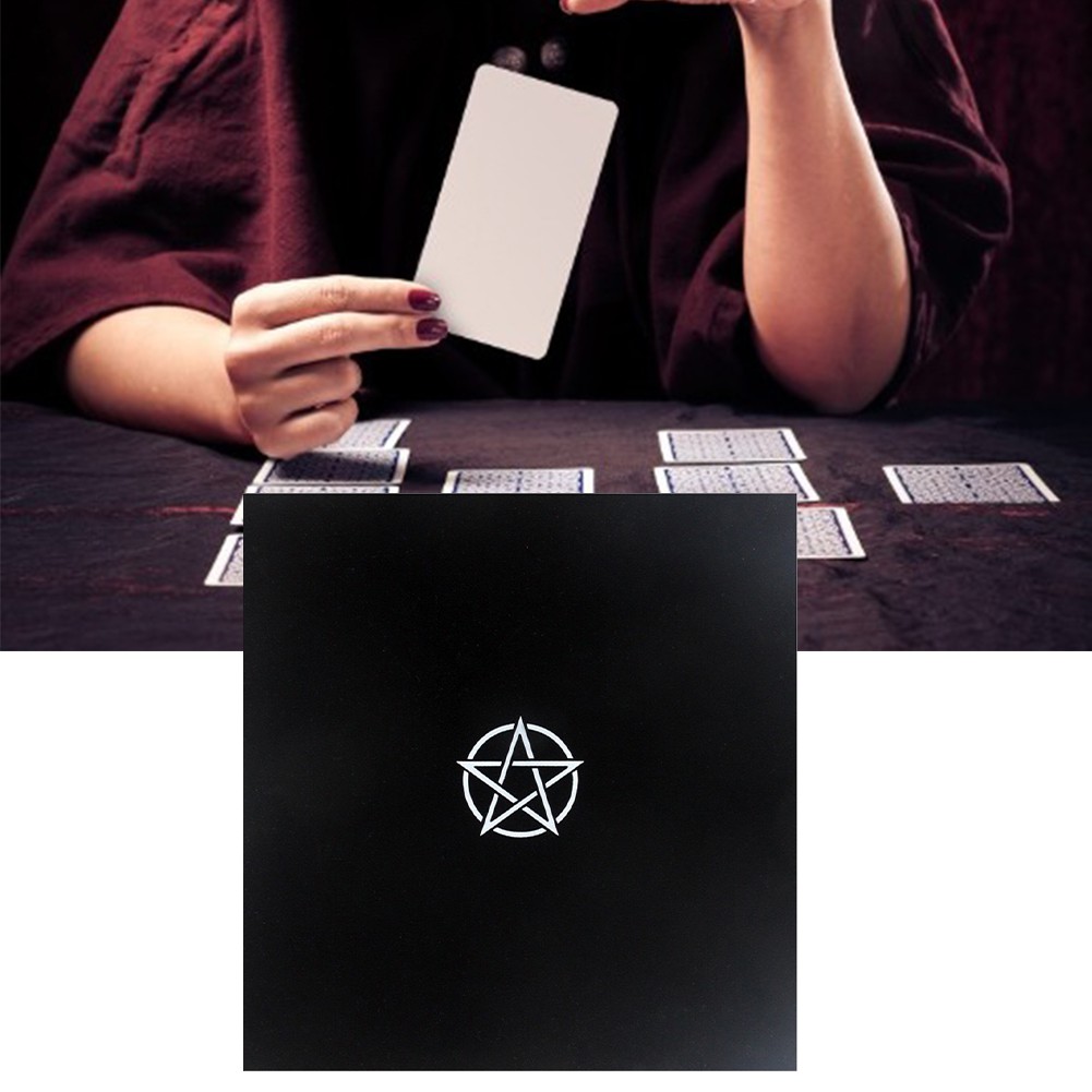 Khăn trải bàn bói bài tarot màu đen chất liệu mềm mại
