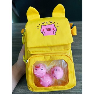 MUA TÚI TẶNG 3 CHÚ HEO NHƯ HÌNH - Túi đeo chéo 3 con heo socute