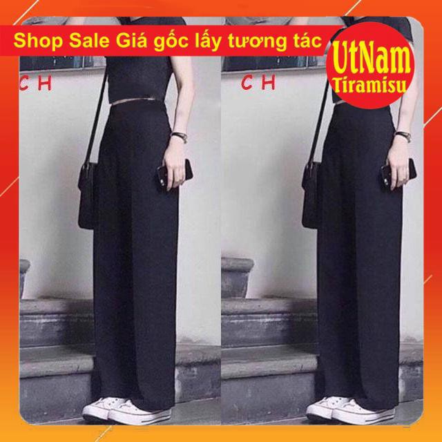 Set crt + quần ống rộng kiểu dáng unisexFreesize 55kgphong cách Hàn Quốc