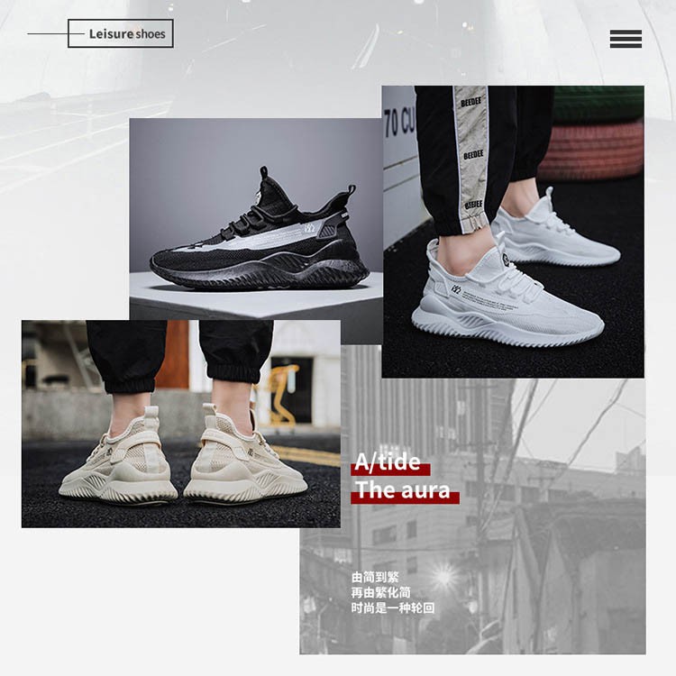 Giày sneaker nam vải thoáng khí [FREESHIP] D777 shop Địch Địch giày thể thao nam