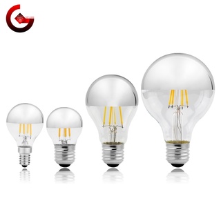 Bóng Đèn LED E14 E27 4W 220V G45 A60 ST64 G80 G95 Ánh Sáng Trắng Ấm Kiểu Vintage