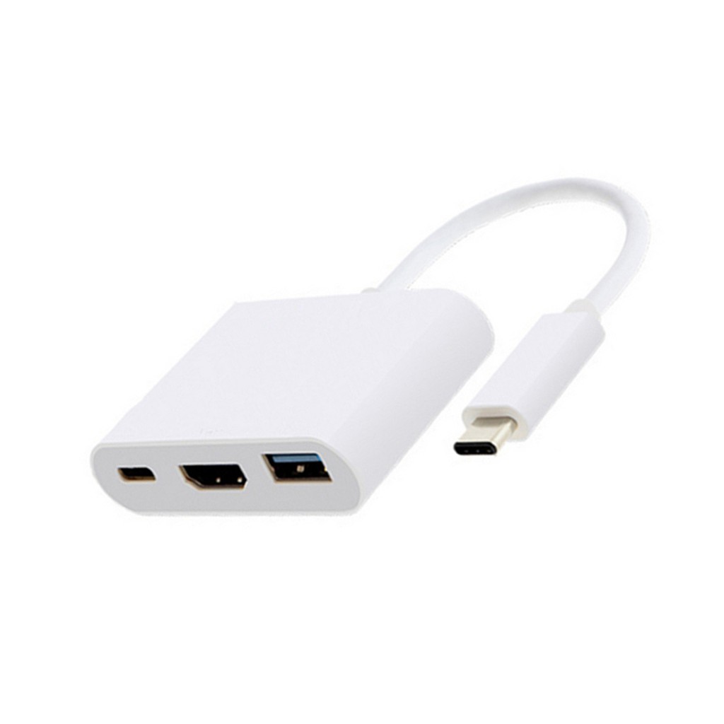 Bộ Chuyển Đổi Usb C Sang 4k Hdmi Hdtv Usb 3.0 Type-c Pd 3 Trong 1