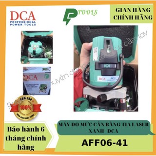 Máy cân mực 5 tia laser xanh dca aff06-41 , 4 tia ngang 1 tia đứng , độ rộng của tuyến laser 2.5mm tại khoảng cách 5m