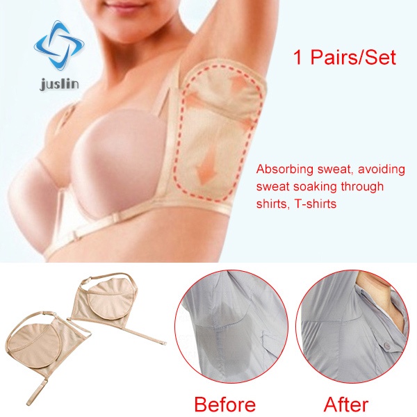 1 cặp miếng lót thấm hút mồ hôi vùng da dưới cánh tay có thể giặt sạch
