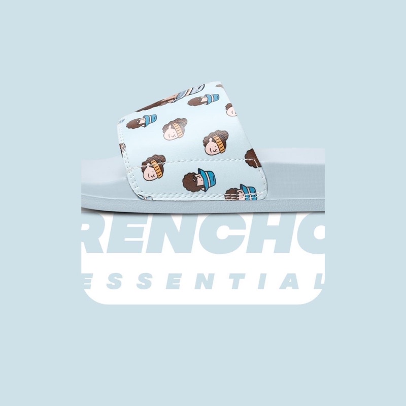 Dép Thêu - Nam Nữ Màu Xanh