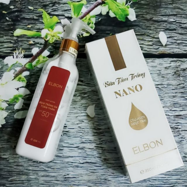 Bộ đôi tắm trắng , kem body