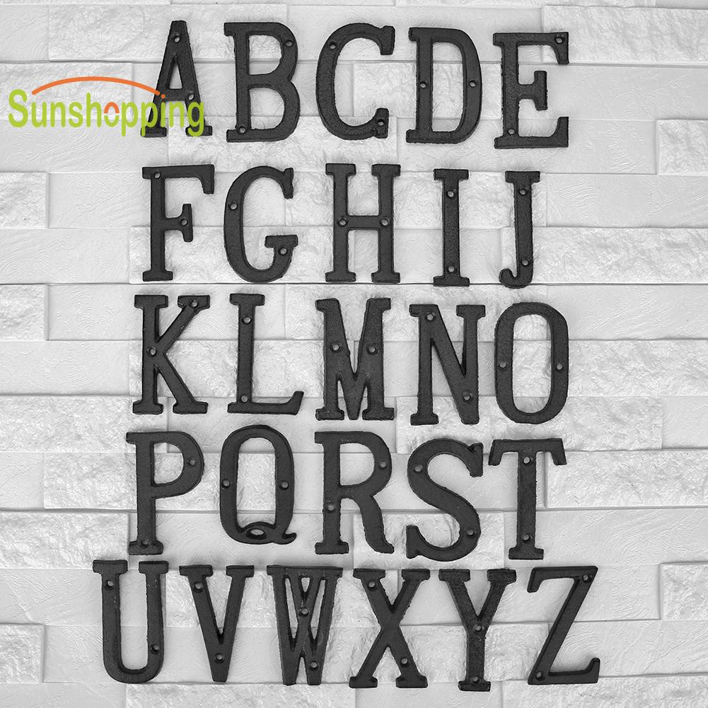 Bảng chữ cái Alphabet bằng sắt tiếng Anh bằng sắt