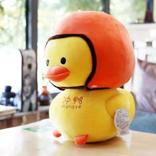 Vịt tiktok nhồi bông đội mũ