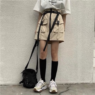 Chân váy ulzzang kèm belt