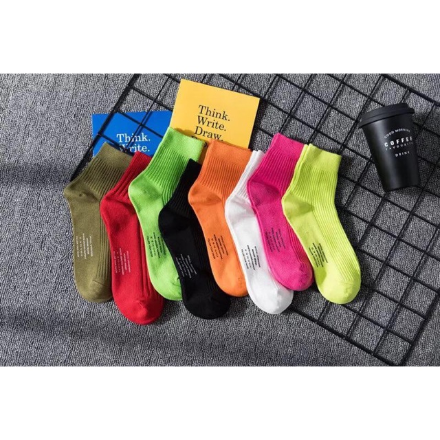 VỚ TRƠN CAO MÀU NEON
