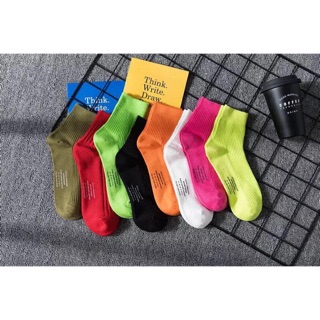 VỚ TRƠN CAO MÀU NEON