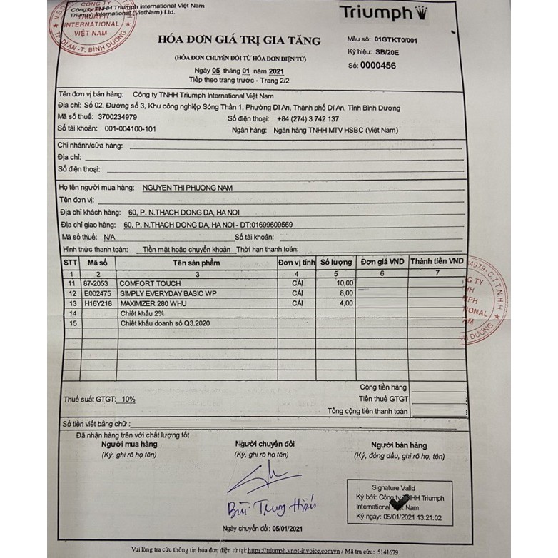 Áo ngực có gọng mút lót Triumph COMFORT TOUCH - Hàng chính hãng 100%I’m