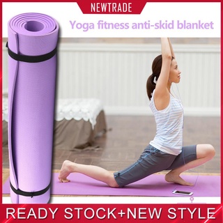 Thảm tập Yoga dày 4mm / 6 mm chống trượt tập thể thao