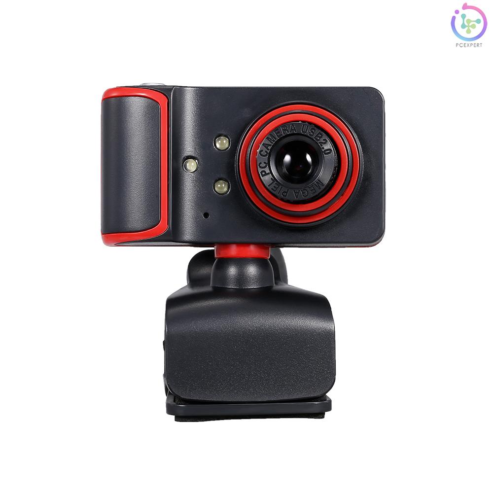 Portable HD Webcam 480P 5MP 30fps Web Camera Built-in Microphone USB Plug &amp; Play for Laptop Desktop